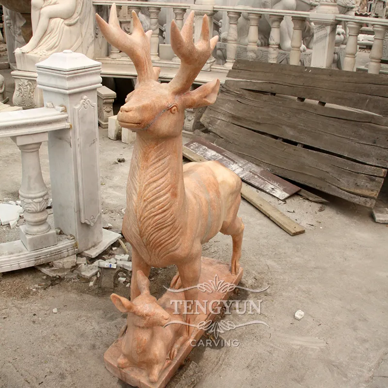 &lt;trp-post-container data-trp-post-id=&#039;11000&#039;&gt;Hand-Carved Marble Stag with Fawn Sculpture Deer Statues&lt;/trp-post-container&gt;