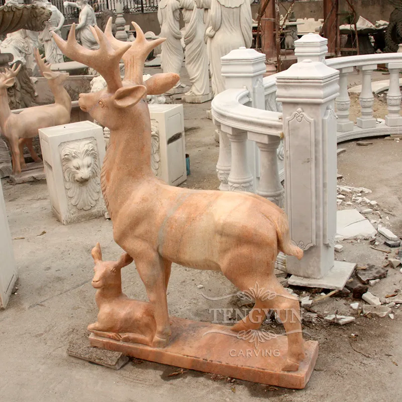 &lt;trp-post-container data-trp-post-id=&#039;11000&#039;&gt;Hand-Carved Marble Stag with Fawn Sculpture Deer Statues&lt;/trp-post-container&gt;