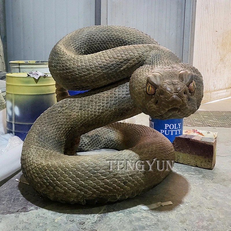 Handcrafted Cast Artwork Bronze Cobra Snake Sculpture