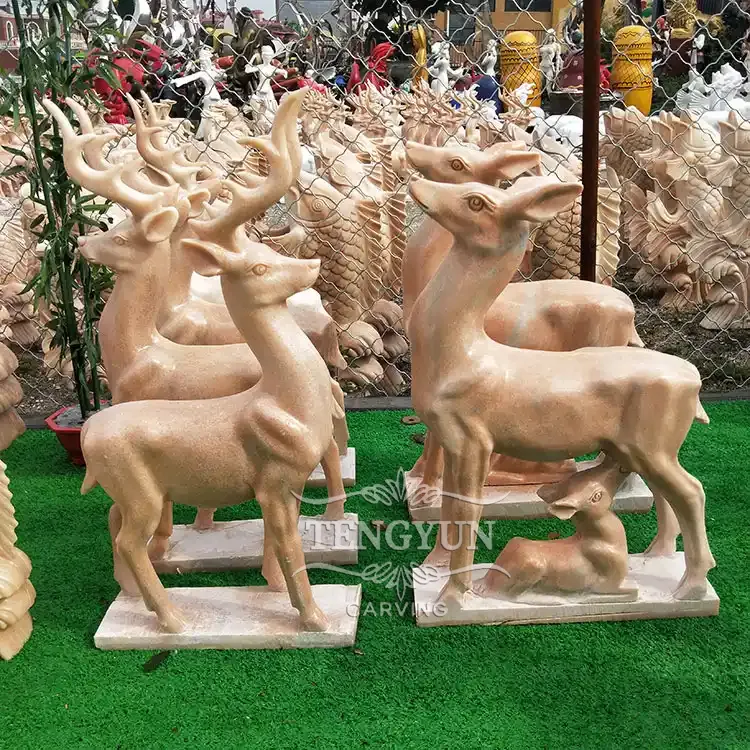 &lt;trp-post-container data-trp-post-id=&#039;11000&#039;&gt;Hand-Carved Marble Stag with Fawn Sculpture Deer Statues&lt;/trp-post-container&gt;