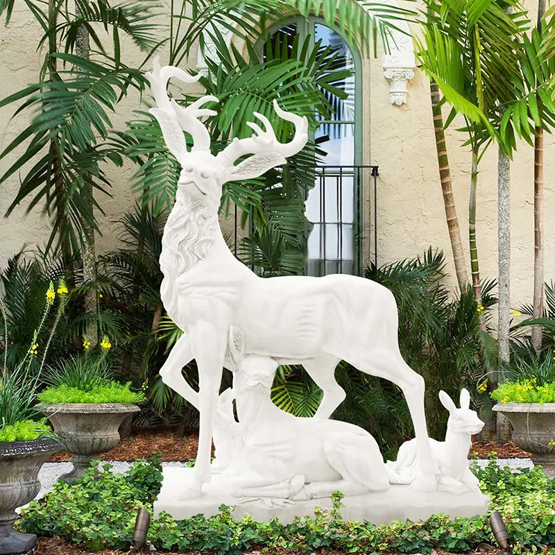 &lt;trp-post-container data-trp-post-id=&#039;11001&#039;&gt;Classic Deer Family Stone Statue Marble Doe With Fawns&lt;/trp-post-container&gt;
