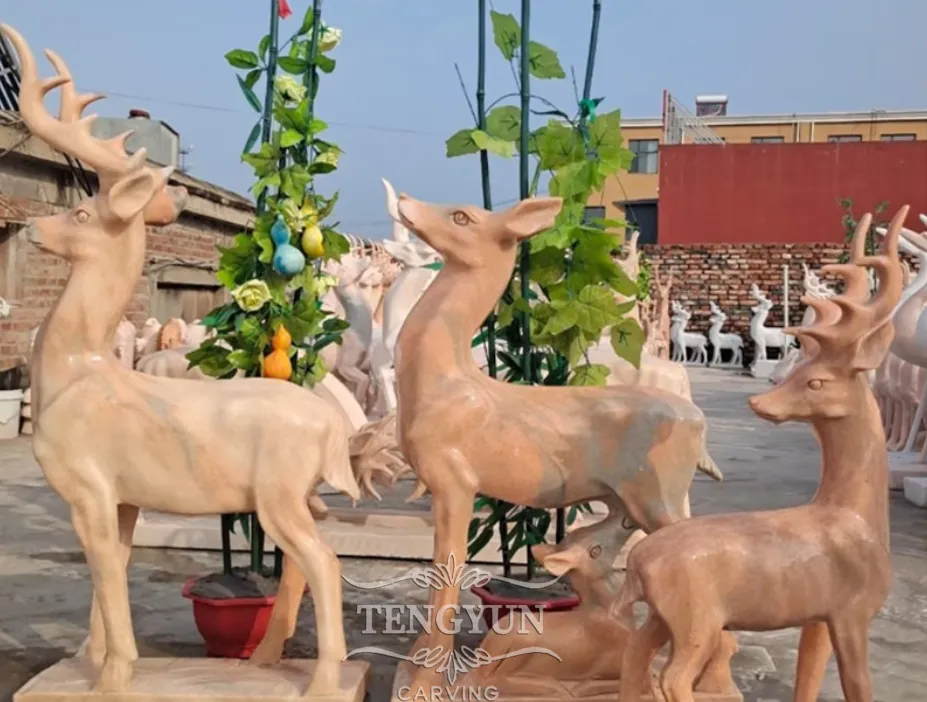 &lt;trp-post-container data-trp-post-id=&#039;11000&#039;&gt;Hand-Carved Marble Stag with Fawn Sculpture Deer Statues&lt;/trp-post-container&gt;