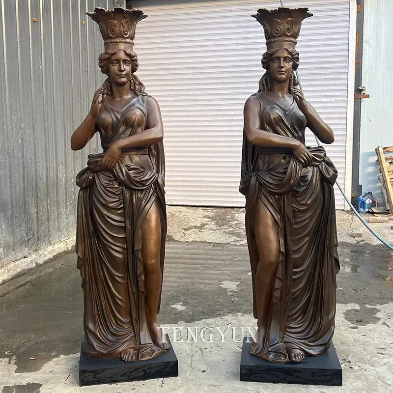 bronze lady ornaments