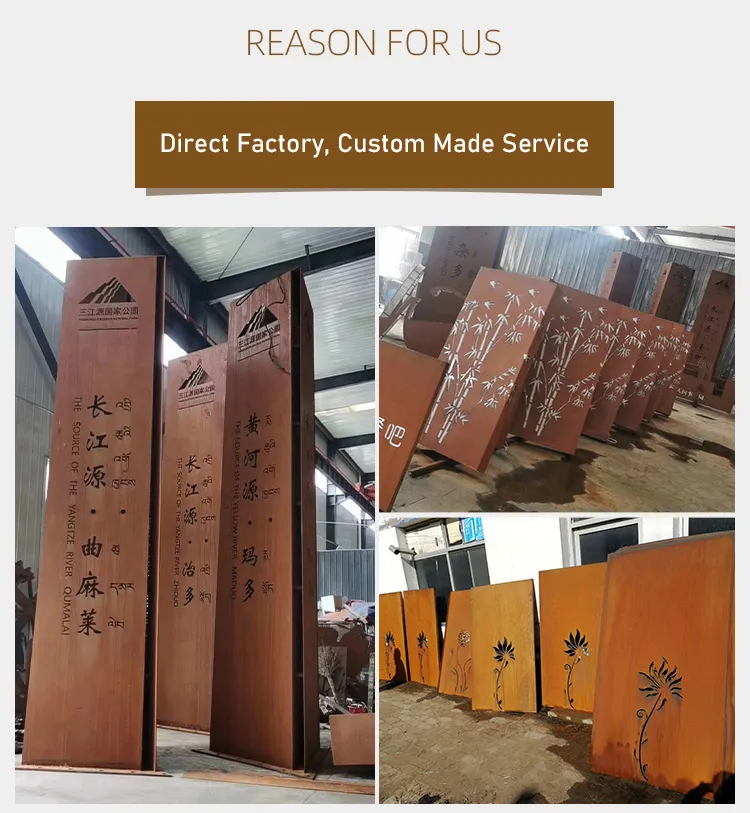 Patina Poetry Corten Steel Sculpture
