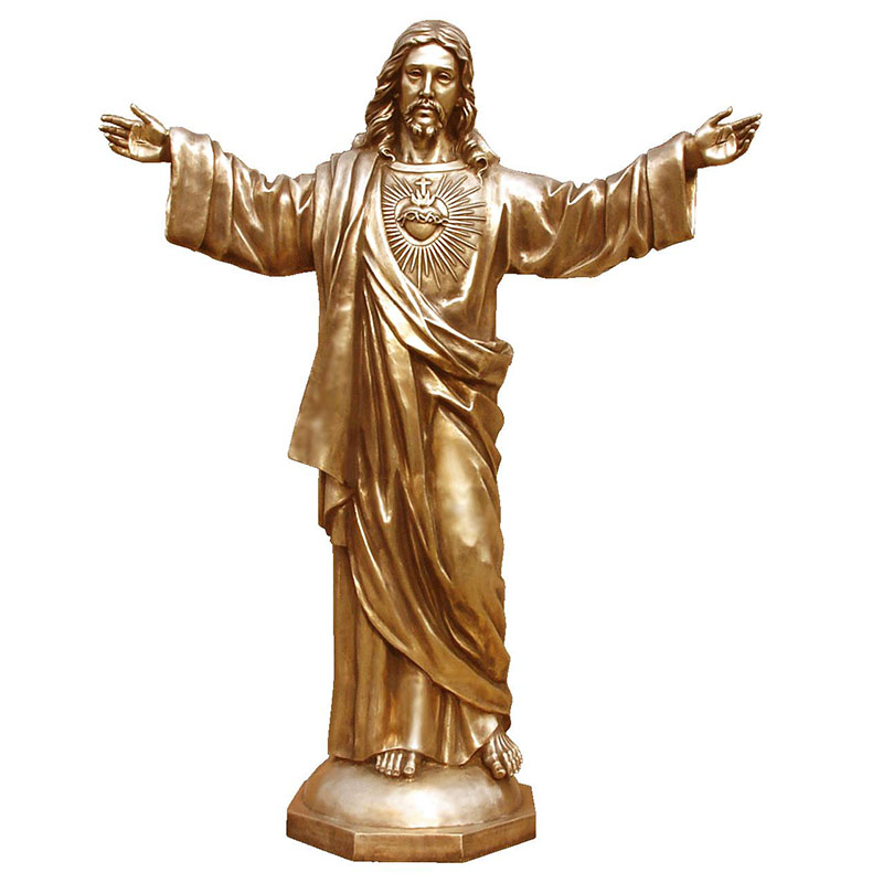 BRONZE JESUS STATUE (2)