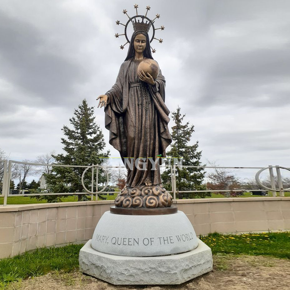 Bronze Mary statue