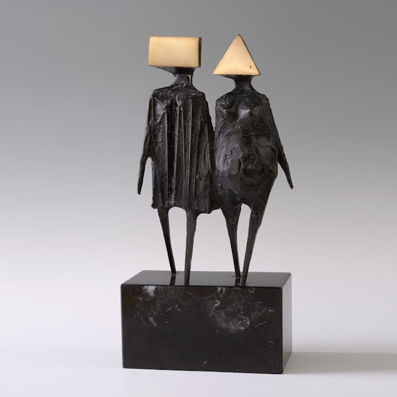 Custom made Lynn Chadwick designed abstract sculptures (3)