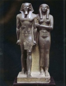 Famous Egypt Couple statue