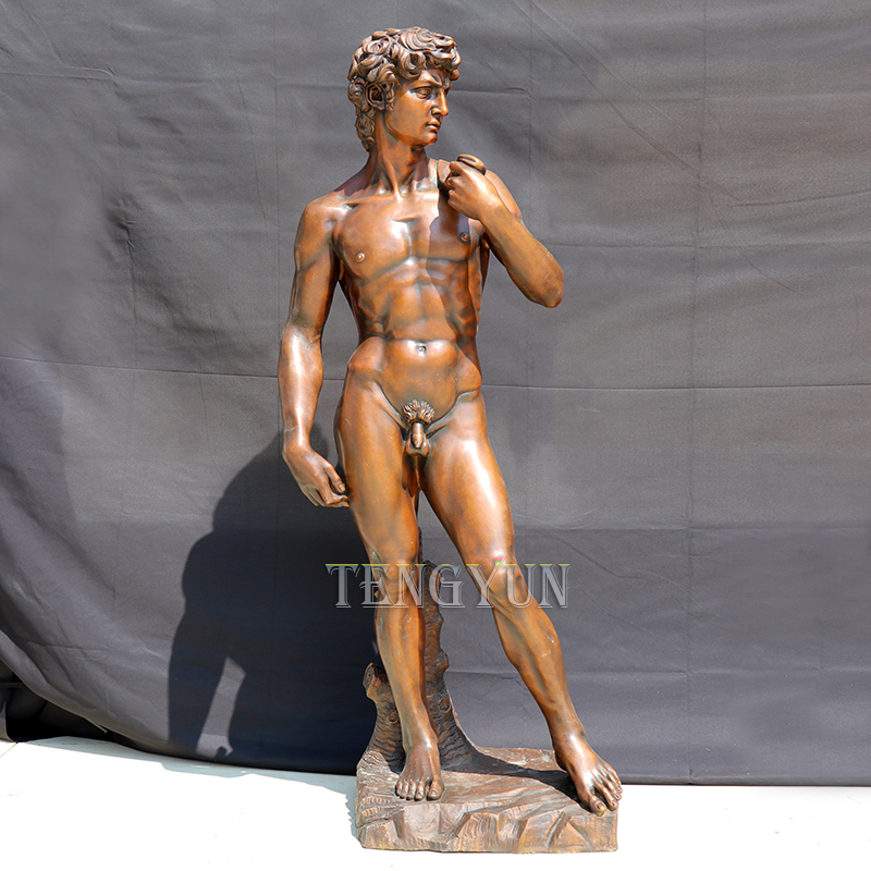 Famous Greek Figure Sculpture Roman Life Size Bronze David Statue For Sale (2)