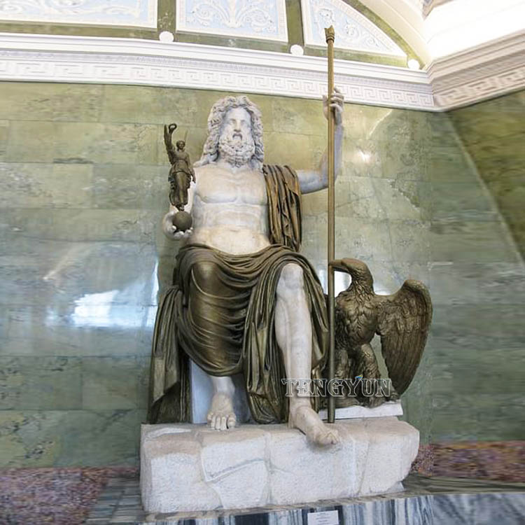 Famous greek Mythological figure sculpture marble zeus statues (2)