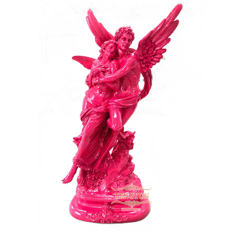 Fiberglass Cupid and Psyche statue
