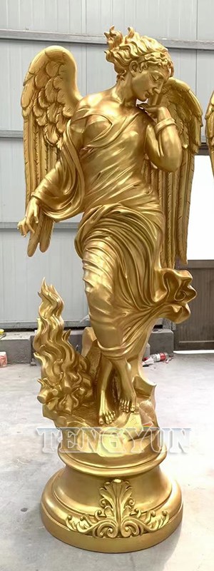Fiberglass Four Season Goddess Statues Home Decorative Resin Angel Season Sculptures For Sale (3)