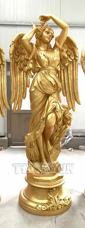 Fiberglass Four Season Goddess Statues Home Decorative Resin Angel Season Sculptures For Sale (5)