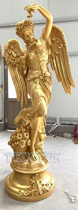 Fiberglass Four Season Goddess Statues Home Decorative Resin Angel Season Sculptures For Sale (6)