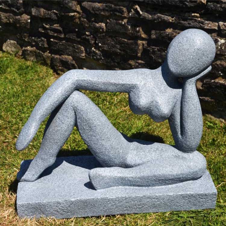 Garden Decorative Stone Granite Abstract Human Statue (1)