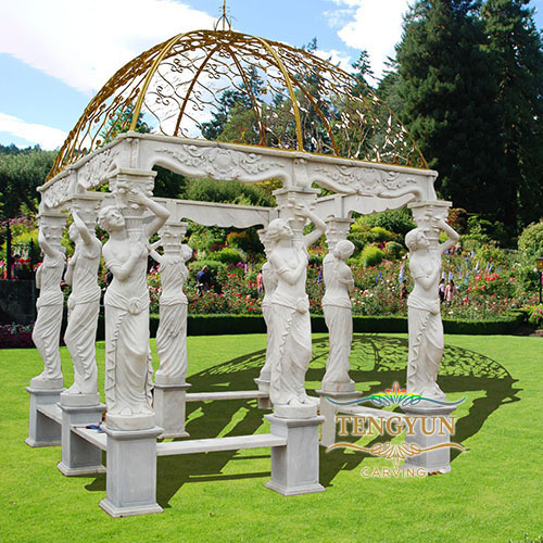 Garden-Decorative-Wedding-Marble-European-Style-Square-Gazebo-Pavilion (2)
