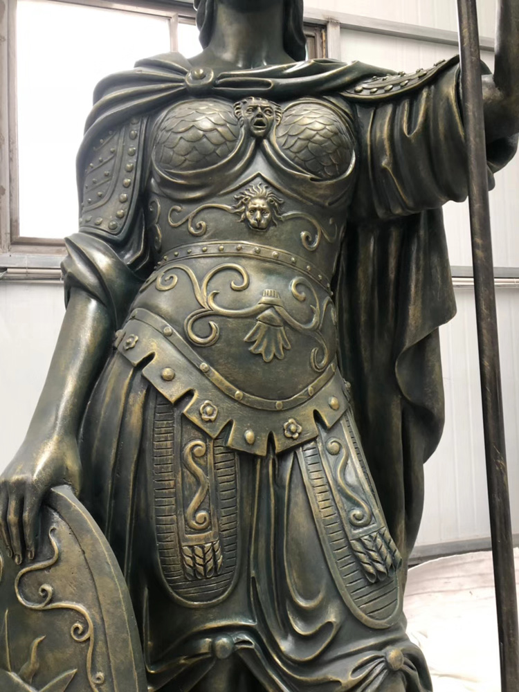 Large garden antique greek warrior statue sculpture (2)