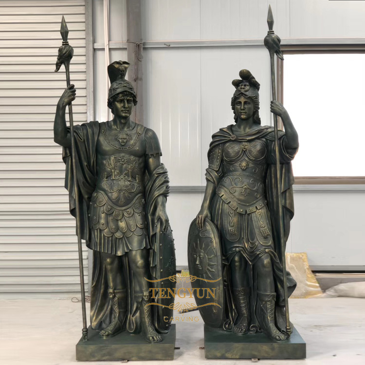 Large garden antique greek warrior statue sculpture (3)