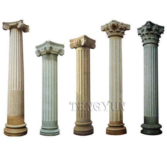 Large size outdoor marble pillars (9)