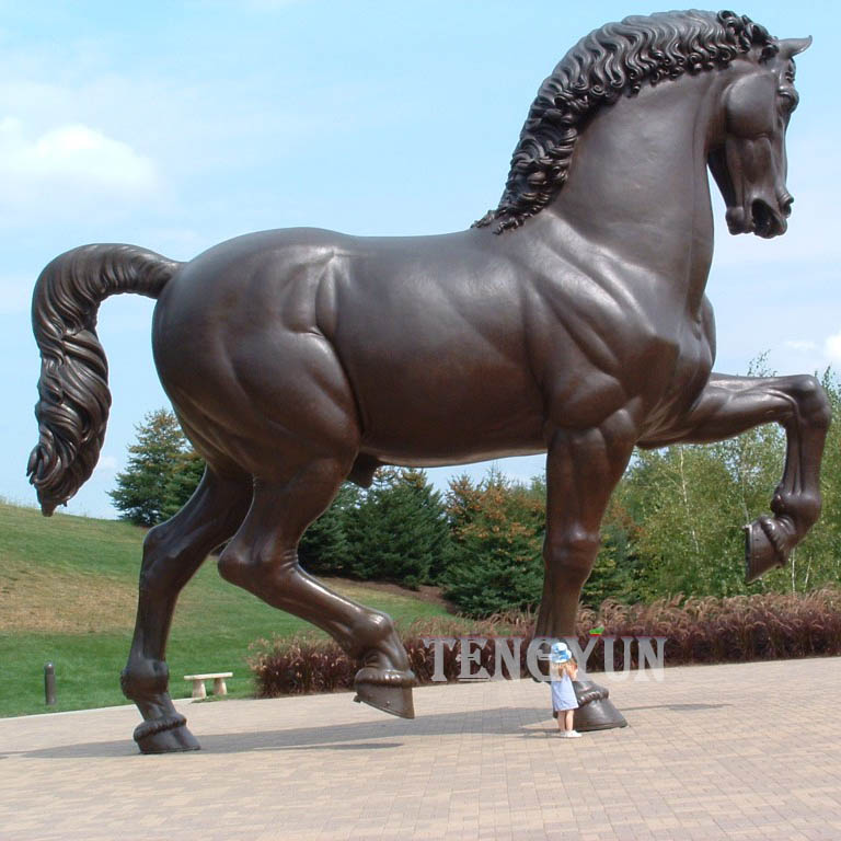 Leonardo da Vinci's sculpture of horse