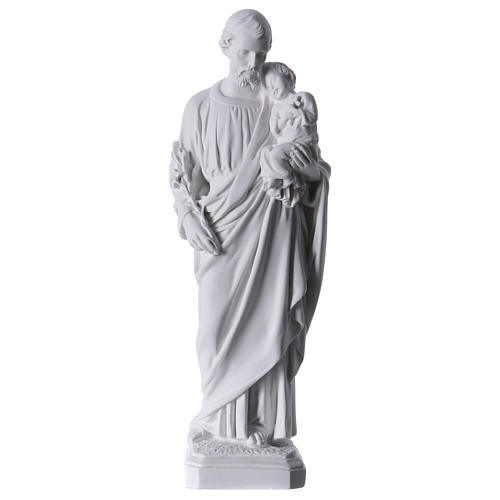 Marble Religious St Joseph With Baby Jesus Statue For Sale (5)