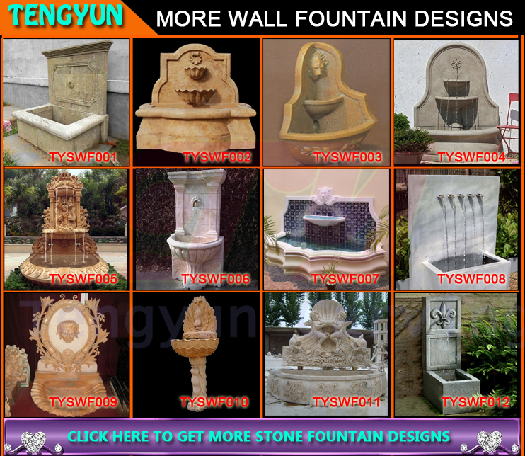 More models of marble wall fountain