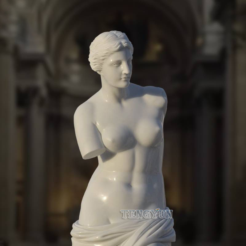 Natural White Marble Custom Venus De Milos Statue Famous Roman Mythological Figure Sculpture (1)