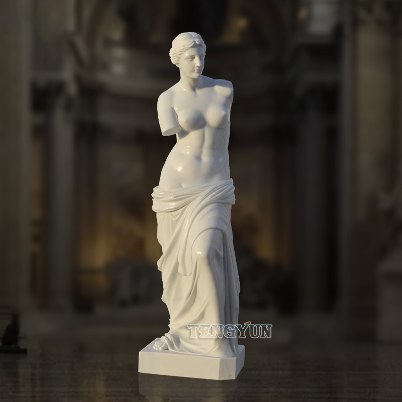Natural White Marble Custom Venus De Milos Statue Famous Roman Mythological Figure Sculpture (4)