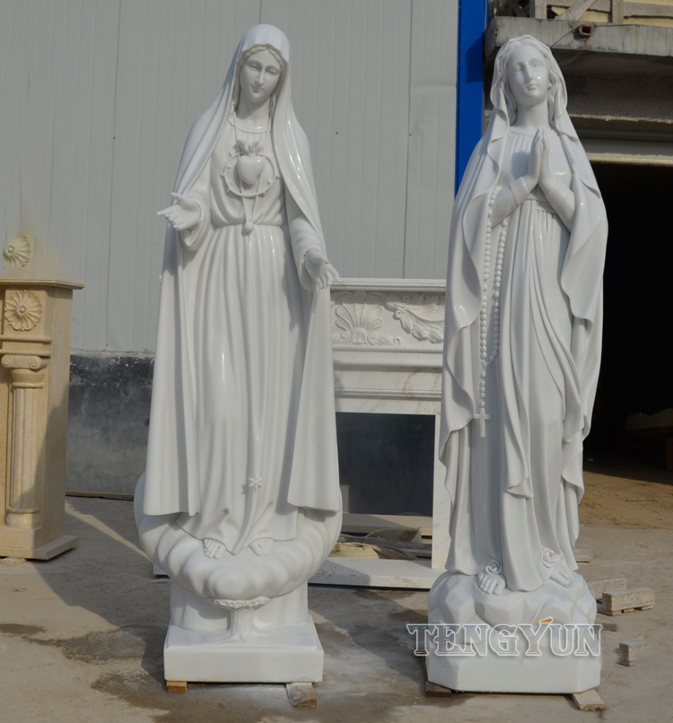Our Lady of Fatima marble statue (1)