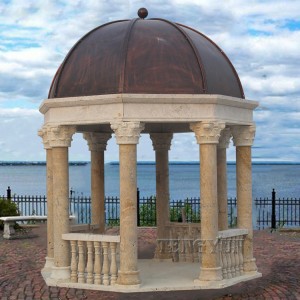Outdoor Garden Large Marble Gazebo For Decoration (4)