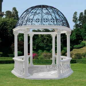 Outdoor Garden Large Marble Gazebo For Decoration (7)