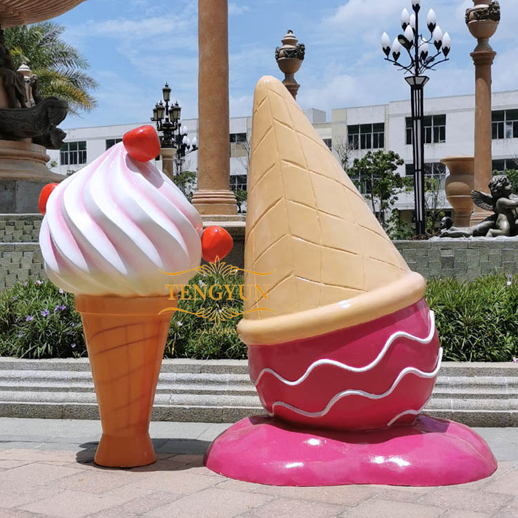 Outdoor decor large resin ice-lolly fiberglass ice cream sculpture (1)