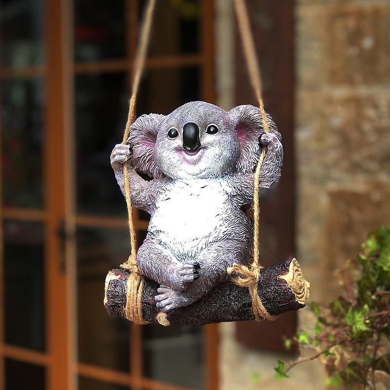Resin-Koala-Bear-Garden-Statue-Swing-Figurine-Decor-Animal-Hanging-Sculpture-Landscape-Ornaments (5)