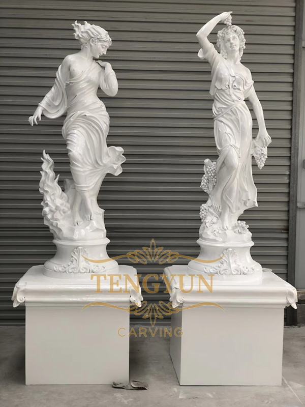 Resin four season sculptures (4)