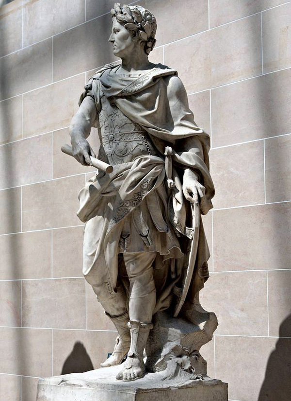 Roman stone figure statue