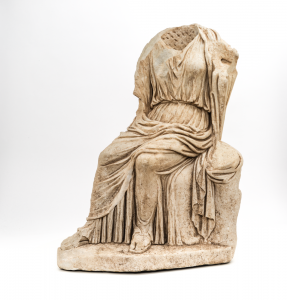 SeatedWoman headless statue