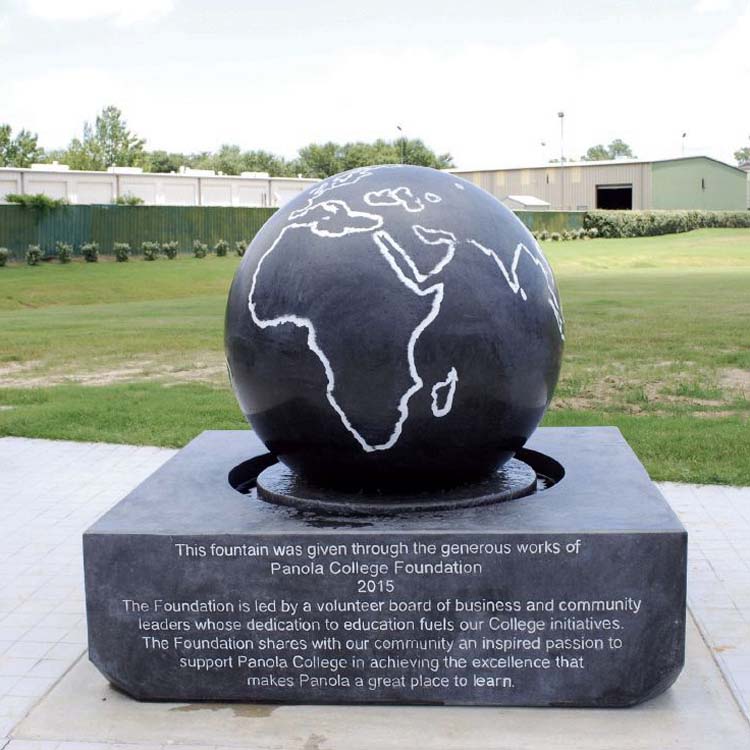 Shanxi Black granite floating sphere globe