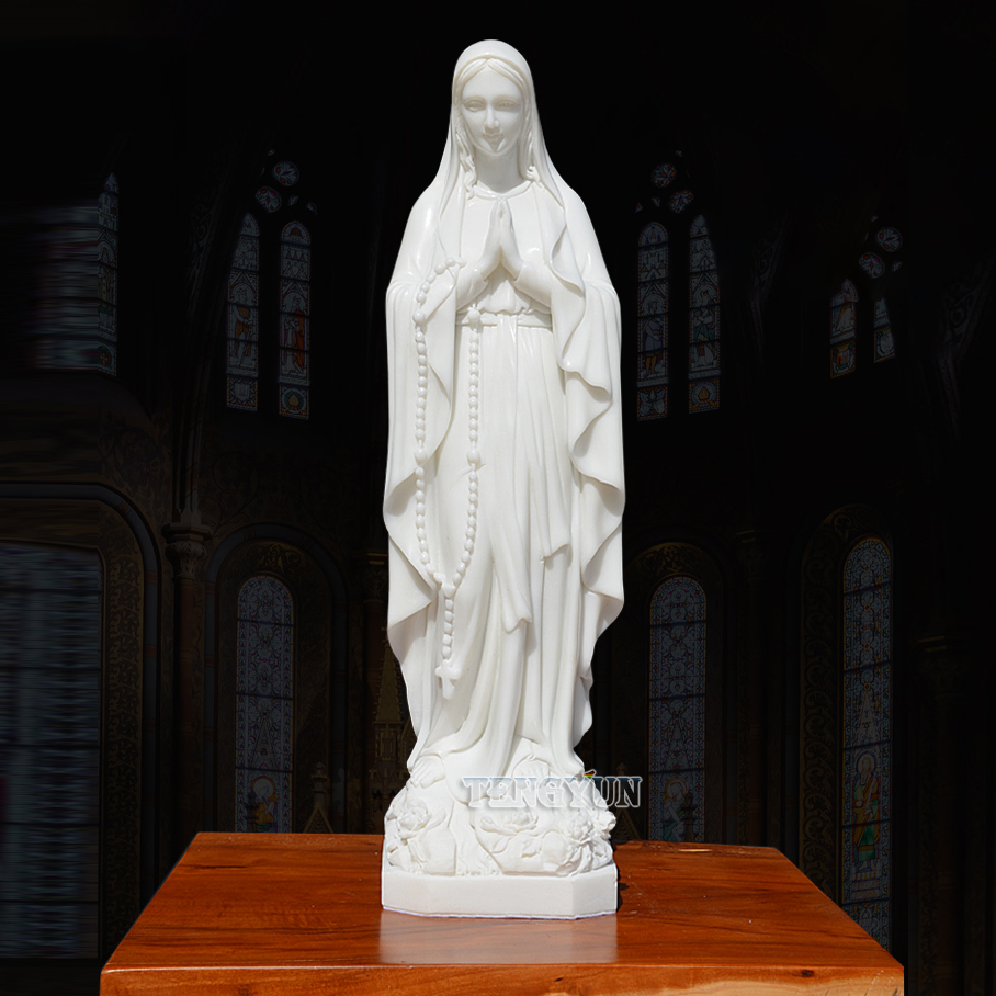 Small size marble Virgin Mary statue (1)