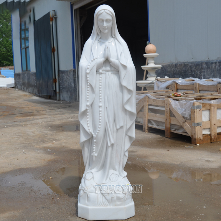 Small size marble Virgin Mary statue (8)