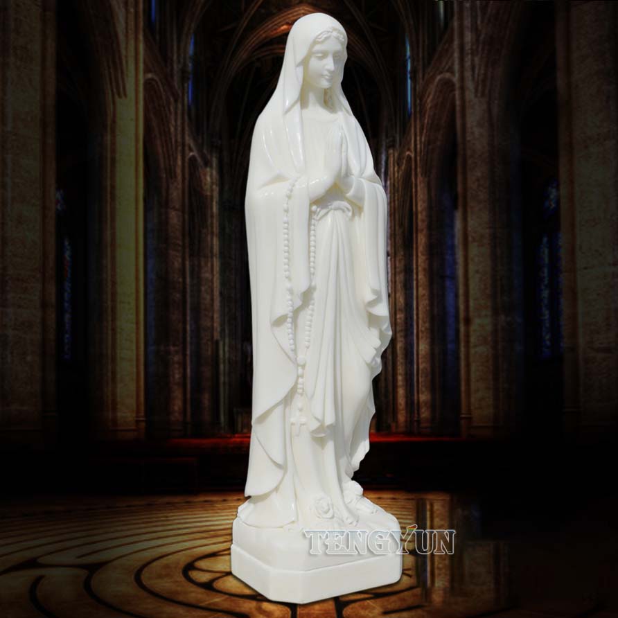 Small size marble virgin Mary statue (3)