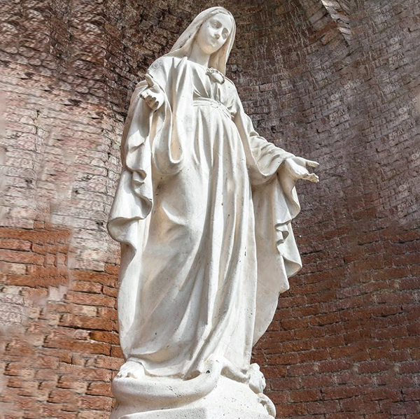 Stone Holy Mary statue