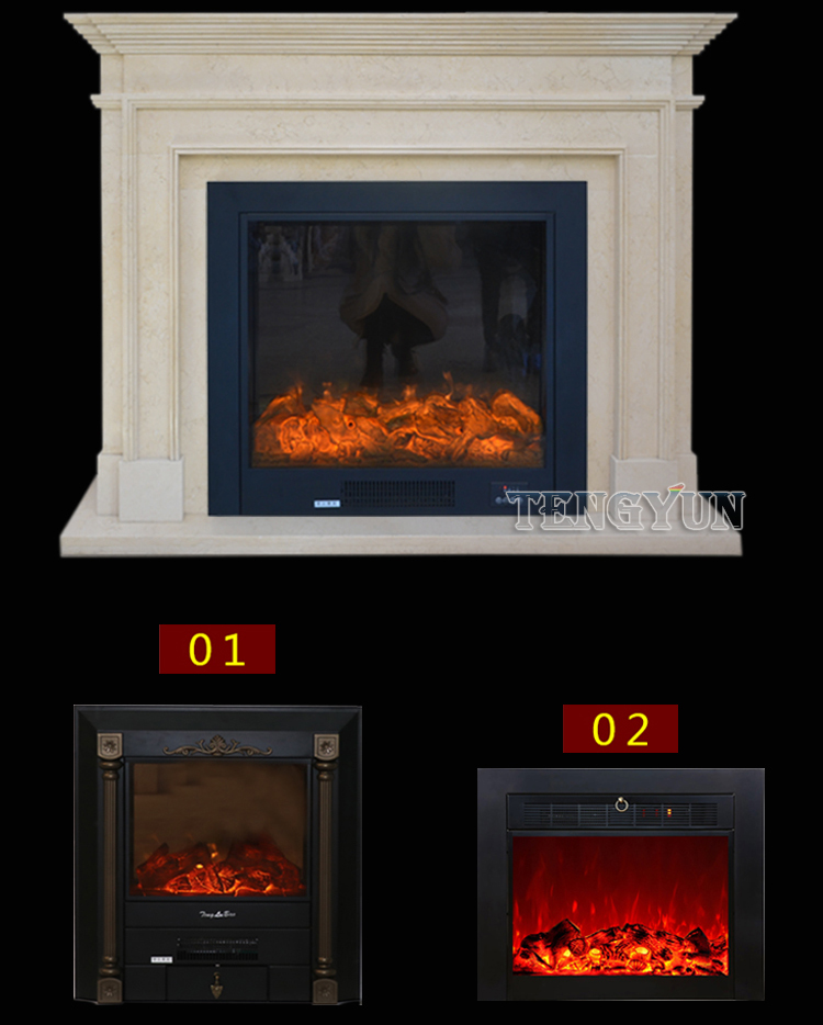 Tengyun Carving-Natural marble carved marble fireplace (11)
