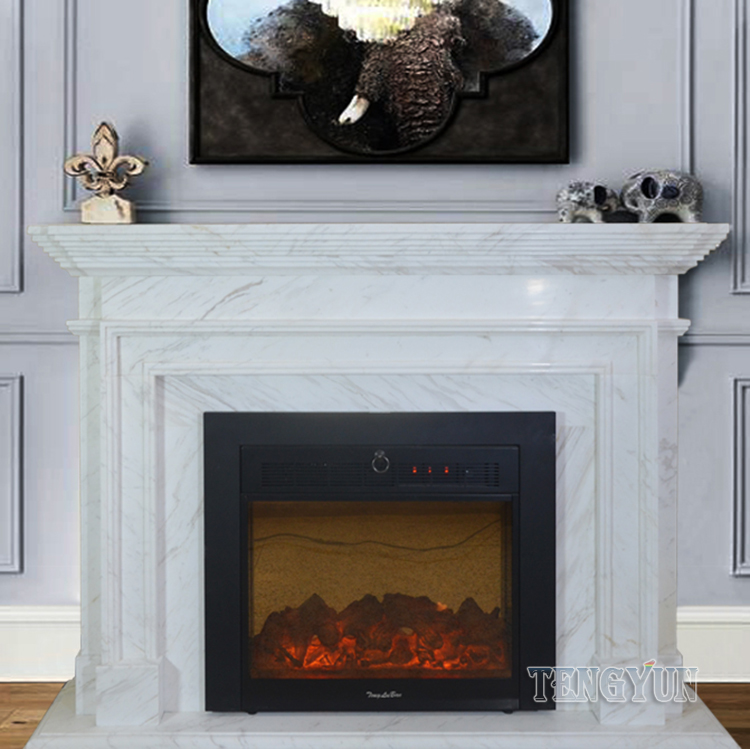 Tengyun Carving-Natural marble carved marble fireplace (7)