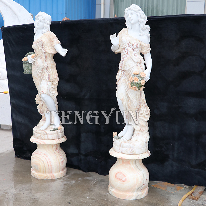 Tengyun marble lady statues  (1)