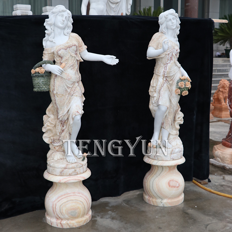 Tengyun marble lady statues  (2)