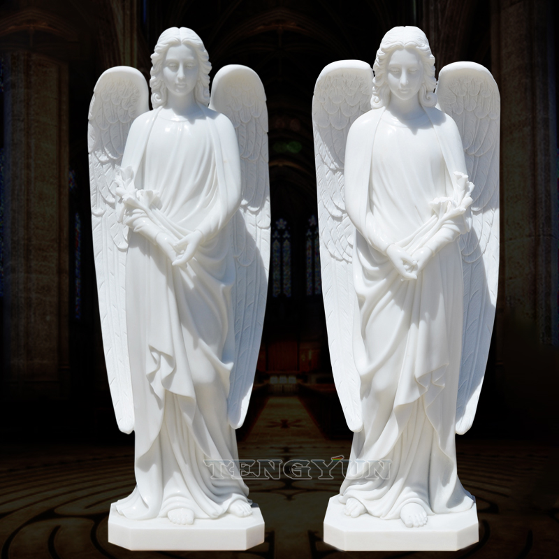 White marble angel statue (1)
