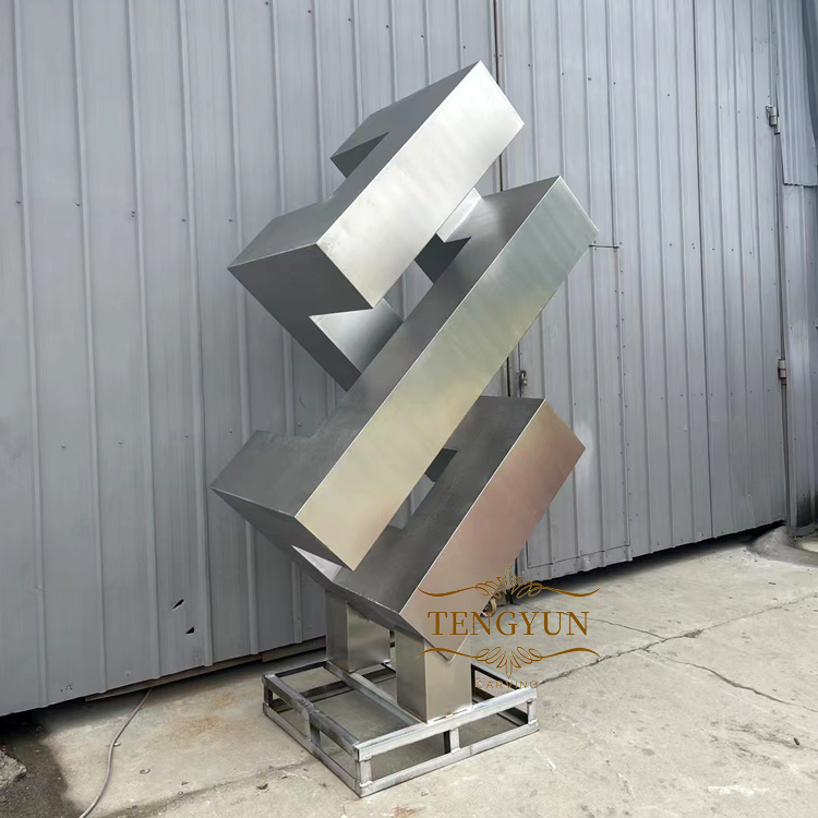 abstract stainless steel sculpture home decor