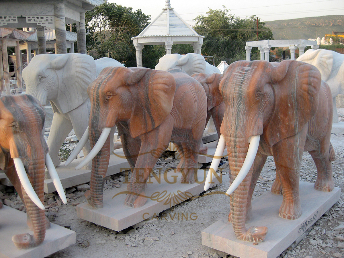 big size marble elephant statue
