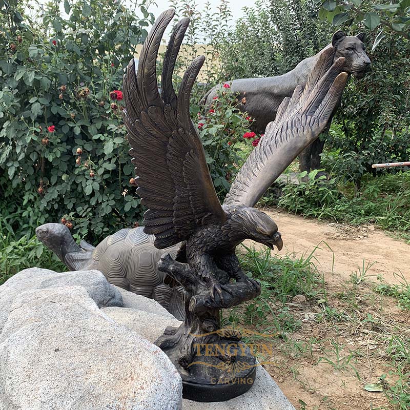 bronze eagle sculpture (2)