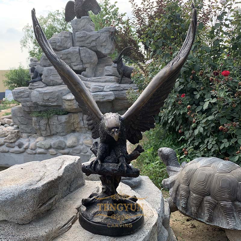 bronze eagle sculpture (3)